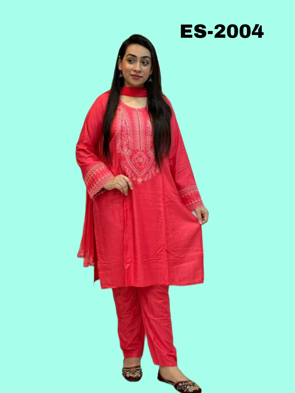 Soft Lillen With Embroidery