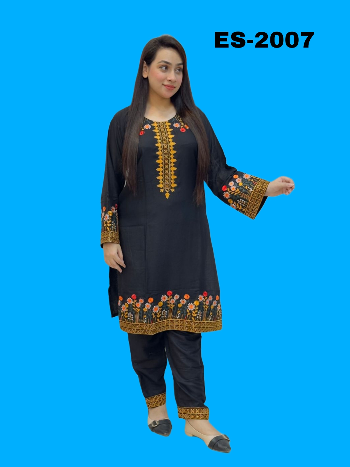 Soft Lillen With Embroidery